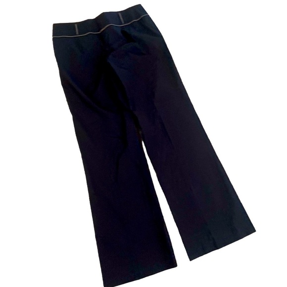 Marc aurel black stretch wide leg pants high waist contrast stitch Germany 36/4 - Picture 1 of 7